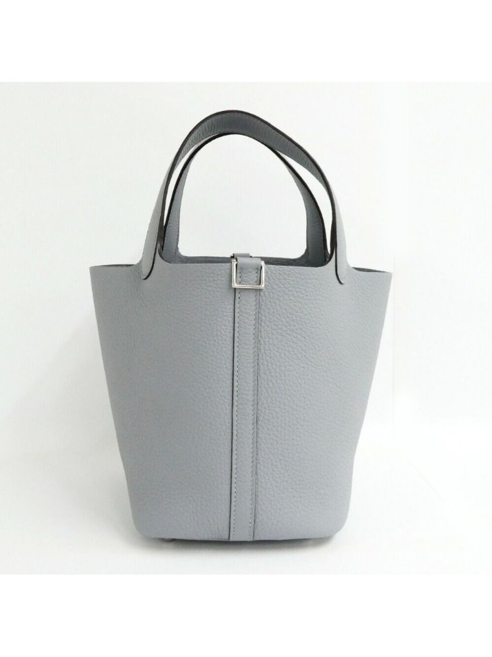 Hermes Picotin Lock PM 18 Gris Perle Taurillon Clemence Silver Handbag - Picture 4 of 10